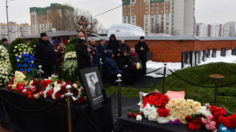 Slujba de Înmormântare a disidentului rus Aleksei Navalnîi, cimitirul Borisovo, Moscova, 1 martie 2024