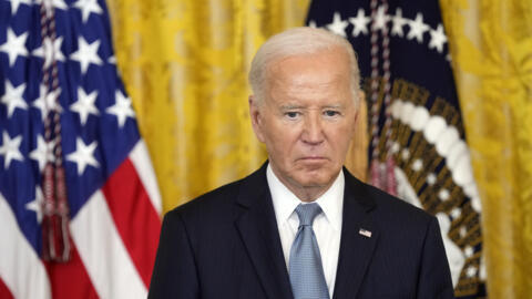 President Joe Biden listens during a Medal of Honor ceremony at the White House in Washington, Wednesday, July 3, 2024