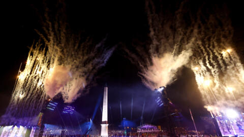 O Obelisco de Luxor, no centro da Praça da Concórdia, em 28 de agosto de 2024.