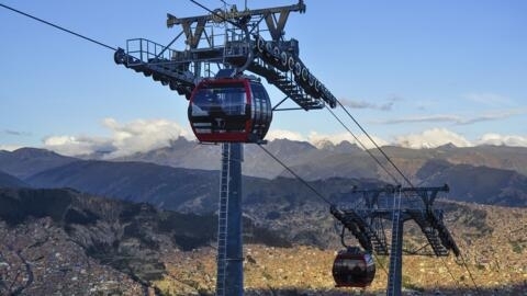 O sistema de transporte aéreo de La Paz, na Bolívia.