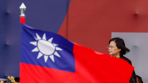 Taiwan's President Tsai Ing-wen attends the National Day celebration ceremony in Taipei, Taiwan October 10, 2023.