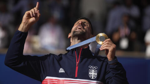 Novak Djokovic beat Spain's Carlos Alcaraz to win the Olympic gold medal for Serbia in the men's tennis singles.