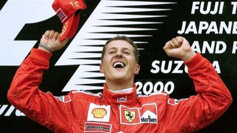 Michael Schumacher, en la foto en 2000, ganó el récord de siete títulos de Gran Premio de F1.