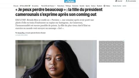 Brenda Biya, filha do presidente dos Camarões, onde a homossexualidade é punida pela lei, em entrevista ao jornal Le Parisien, depois de ter oficialmente revelado a sua homossexualidade.