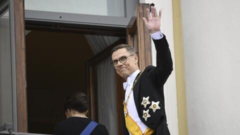 Noul președinte al Finlandei,  Alexander Stubb, la scurt timp după ceremonia de preluare a mandatului, Helsinki, 1 martie 2024