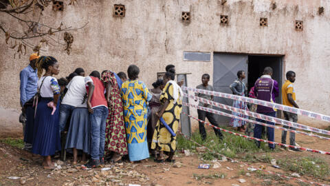 Un colegio electoral de la escuela Bwakya (Foto de Patrick Meinhardt / AFP)