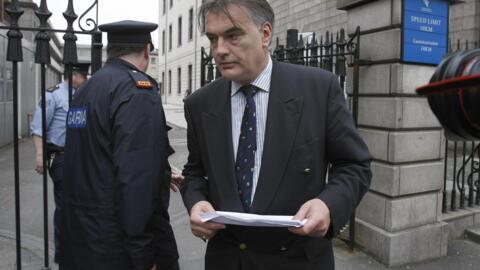 Ian Bailey at the High Court in Dublin following a previous European arrest warrant in connection with the death of Sophie Toscan du Plantier, 24 April 2010.