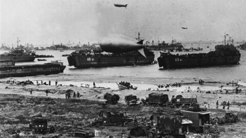 Imagem do Dia D, a 6 de Junho de 1944.