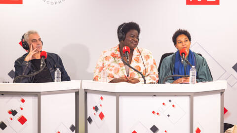 De gauche à droite : Dominique Moulon, Laeticia Mampaka et Valérie Senghor.