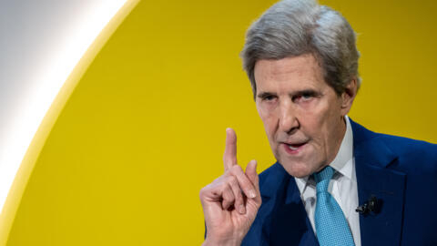 L'envoyé présidentiel américain pour le climat, John Kerry, à Davos le 17 janvier 2023.