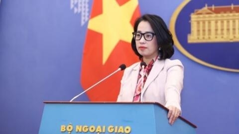 越南外交部发言人范秋姮资料图片