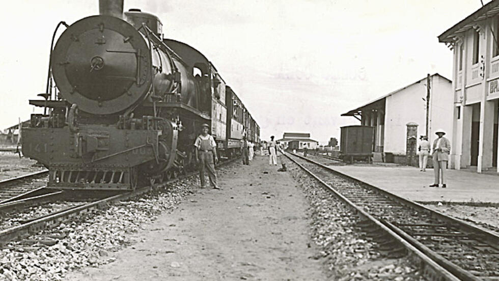 Chemin de fer Congo-Océan, Gare de Brazzaville, décembre 1932.