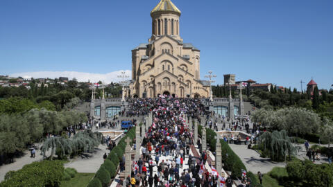 Шествие в день «святости семьи» в Тбилиси 17 мая 2024 года, Грузия.