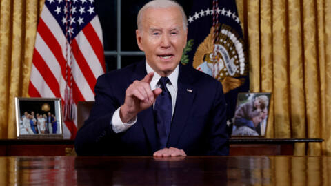 U.S. President Joe Biden delivers a prime-time address to the nation about his approaches to the conflict between Israel and Hamas, humanitarian assistance in Gaza and continued support for Ukraine in