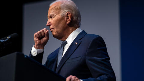 Le président américain Joe Biden au sommet Vote To Live Properity au College of Southern Nevada à Las Vegas, Nevada, le 16 juillet 2024