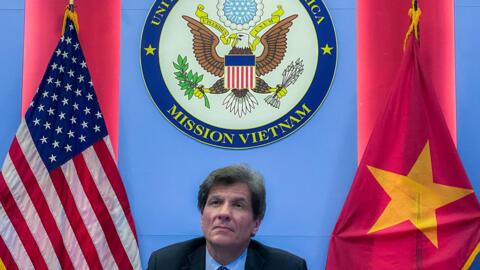 U.S. Undersecretary for Economic Growth, Energy and the Environment Jose W. Fernandez looks on during a news conference in Hanoi, Vietnam, January 26, 2024.