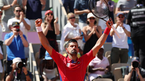 Novak Djokovic of Serbia beat Spain's Rafael Nadal 6-1, 6-4 to advance to the last-16 of the men's singles tournament at the Paris Olympics.
