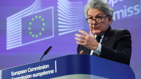 European Commissioner for Internal Market Thierry Breton speaks during a press conference presenting plans to boost the European Union's arms industry in Brussels, Belgium March 5, 2024.