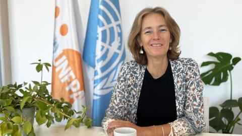 Directoarea regională UNFPA, Florence Bauer, într-o vizită la Chișinău, martie 2024