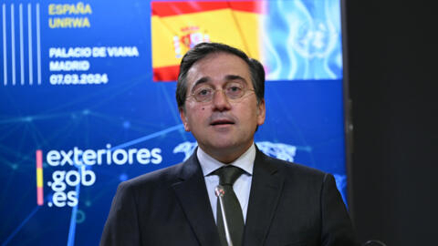 Archivo. El ministro español de Asuntos Exteriores, José Manuel Albares, en una rueda de prensa en Madrid el 7 de marzo de 2024