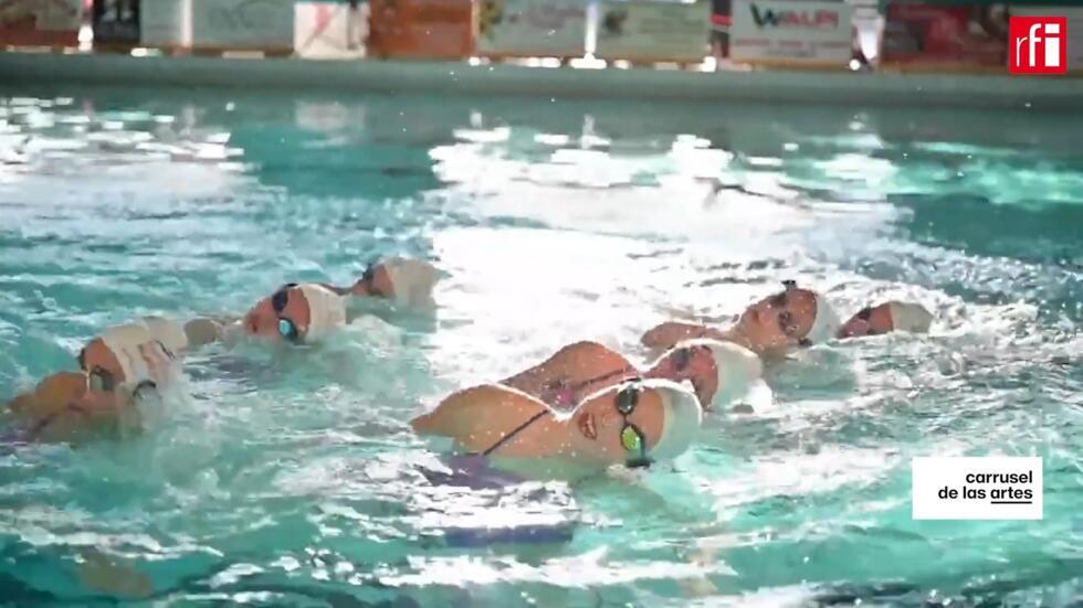 El equipo de Francia de natación artística.