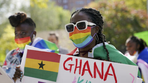 Activists in the United States have regularly rallied against Ghana’s anti-LGBTQ+ laws.