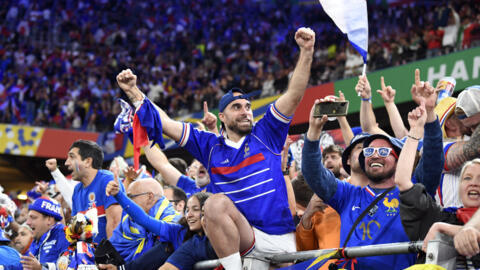 Soccer Football - Euro 2024 - Quarter Final - Portugal v France - Hamburg Volksparkstadion, Hamburg, Germany - July 5, 2024 France fans celebrate after winning the penalty shootout 