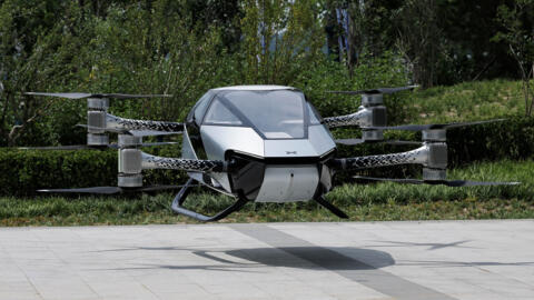 The electric flying car XPeng Voyager X2 by XPeng AeroHT, takes off during a demonstration flight in Beijing, China June 18, 2024.