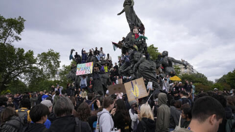 Biểu tình chống đảng cực hữu RN ở Paris, Pháp, ngày 15/06/2024.