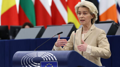 EU Commission chief Ursula von der Leyen says billions of euros remain frozen for Hungary amid rule of law concerns.