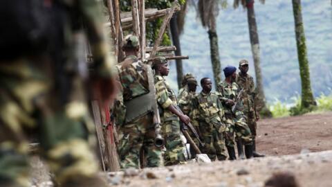 M23 rebel forces near Goma, eastern DRC, at the height of their power.