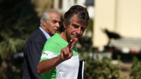 Christian Gourcuff, au moment où il était sélectionneur avec Algérie.