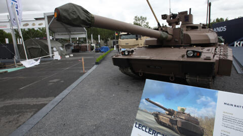 A French Leclerc XLR tank was one of the pieces on display at Eurosatory 2024.