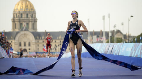 Cassandre Beaugrand from France won the women's triathlon.