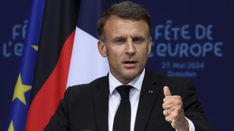 (Ảnh minh họa) - Tổng thống Pháp Emmanuel Macron tại Dresden, Đức, ngày 27/05/2024. 