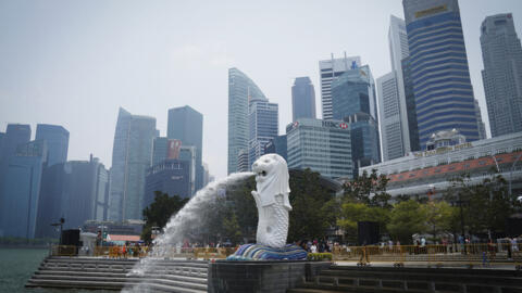 新加坡商业区一景。