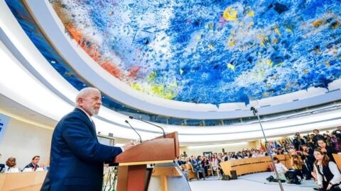 Lula discursa em Fórum da OIT na ONU, quinta-feira, 13 de junho de 2024.