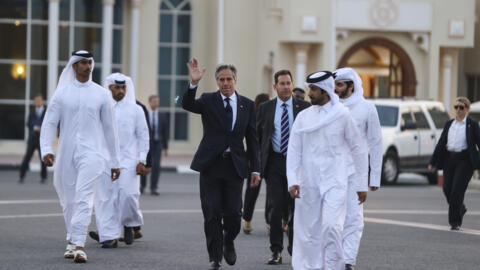 Juin 2024, visite du secrétaire d'État américain Antony Blinken à Doha, au Qatar: le Qatar et l'Égypte sont médiateurs pour un cessez-le-feu dans le conflit entre Israël et le Hamas.