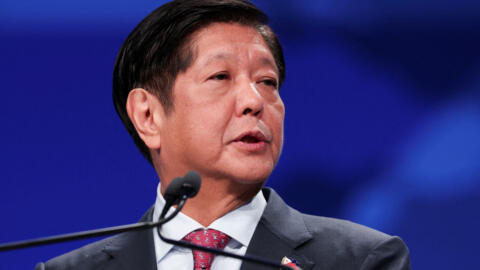 FILE PHOTO: Ferdinand Marcos Jr. President of the Philippines speaks at the Asia-Pacific Economic Cooperation (APEC) CEO Summit in San Francisco, California, U.S., November 15, 2023. REUTERS/Carlos Ba
