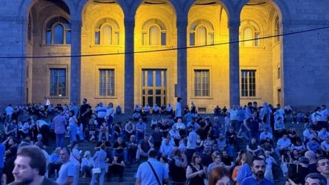 В Армении продолжаются протесты против правительства Никола Пашиняна. Ереван, 12 июня 2024 г.
