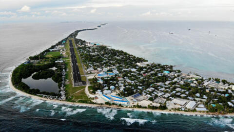 Funafuti, capital de Tuvalu, em 2019.