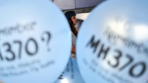 Un acto en memoria de los ocupantes del vuelo MH370 de Malaysia Airlines el 3 de marzo de 2018 en Kuala Lumpur, al cumplirse el cuarto aniversario de su desaparición