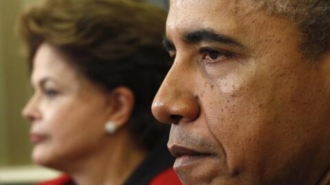 O presidente americano, Barack Obama, e a presidenta brasileira, Dilma Rousseff.