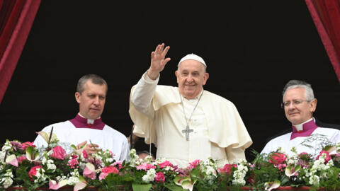 Giáo hoàng Phanxicô tại quảng trường Thánh Phê-rô, Vatican ngày 31/03/2024..