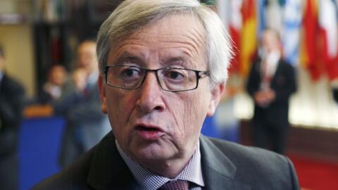 Primeiro ministro do Luxemburgo, Jean-Claude Juncker que participa da reunião em Bruxelas.