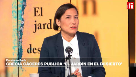 La autora Grecia Cáceres publica 'El jardín en el desierto'. 'Escala en París' el 05/06/24.