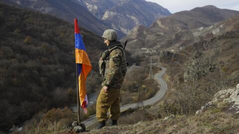 Soldat armean în Nagorno-Karabakh (ilustrație).