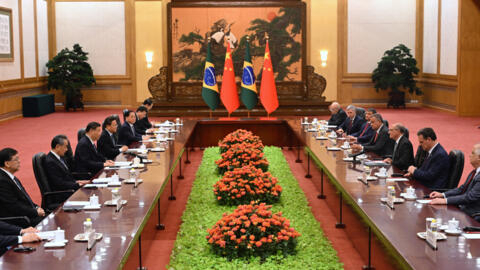 Reunião entre Xi Jinping e Geraldo Alckmin em Pequim.