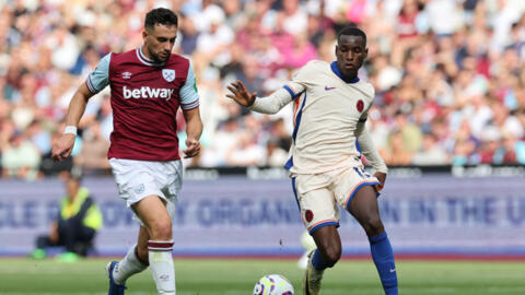 L'attaquant sénégalais Nicolas Jackson lors du match entre Chelsea et West Ham à Londres, le 21 septembre 2024.