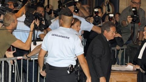法国前总统希拉克的律师之一Jean Veil9月5日来到巴黎轻罪法庭。